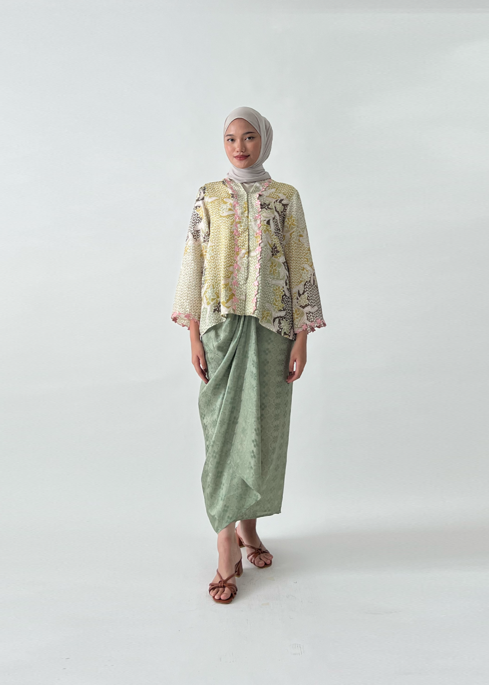 Kurung Moden WARDAH PENDEK (05-309 GRN)