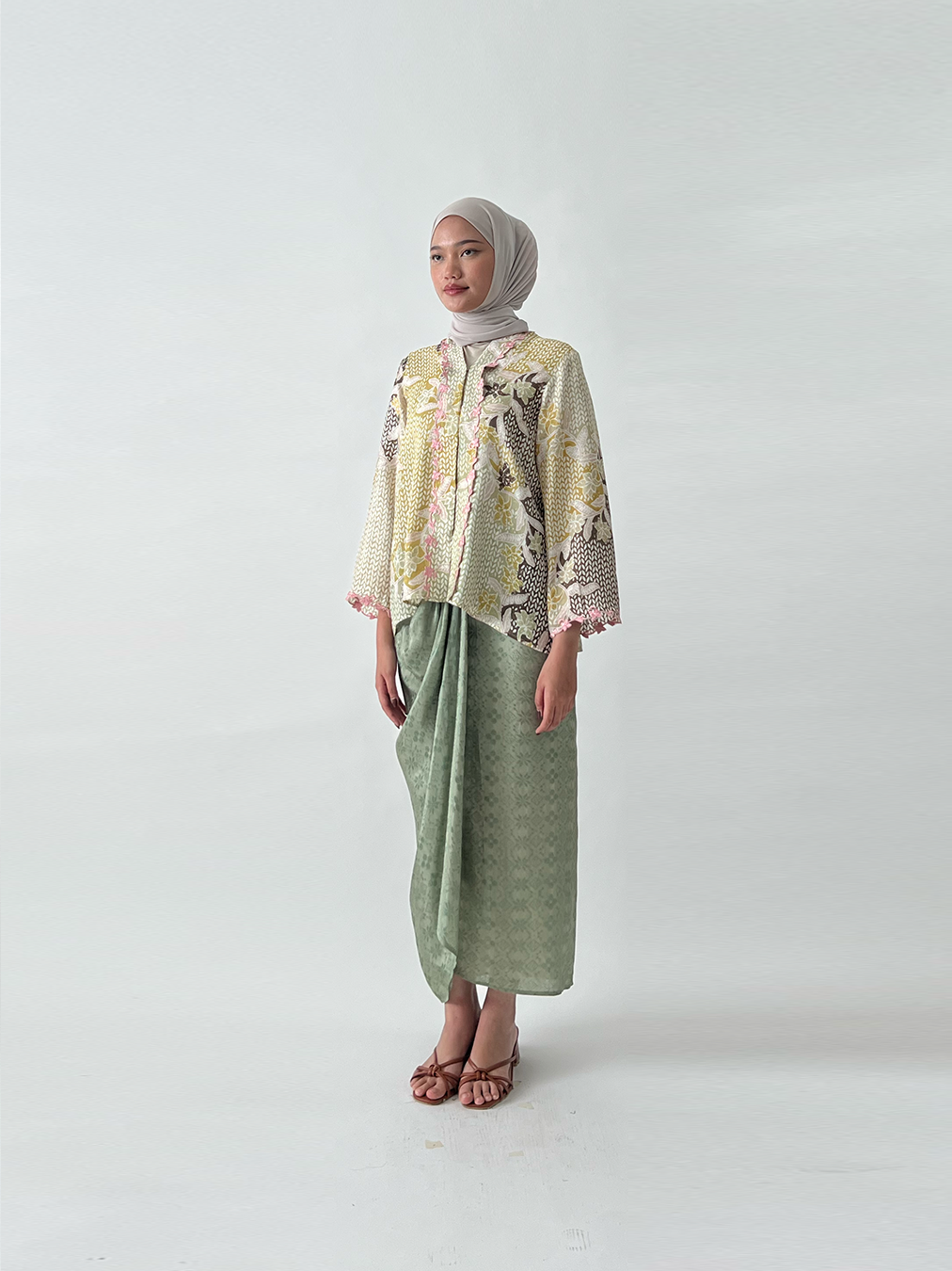 Kurung Moden WARDAH PENDEK (05-309 GRN)