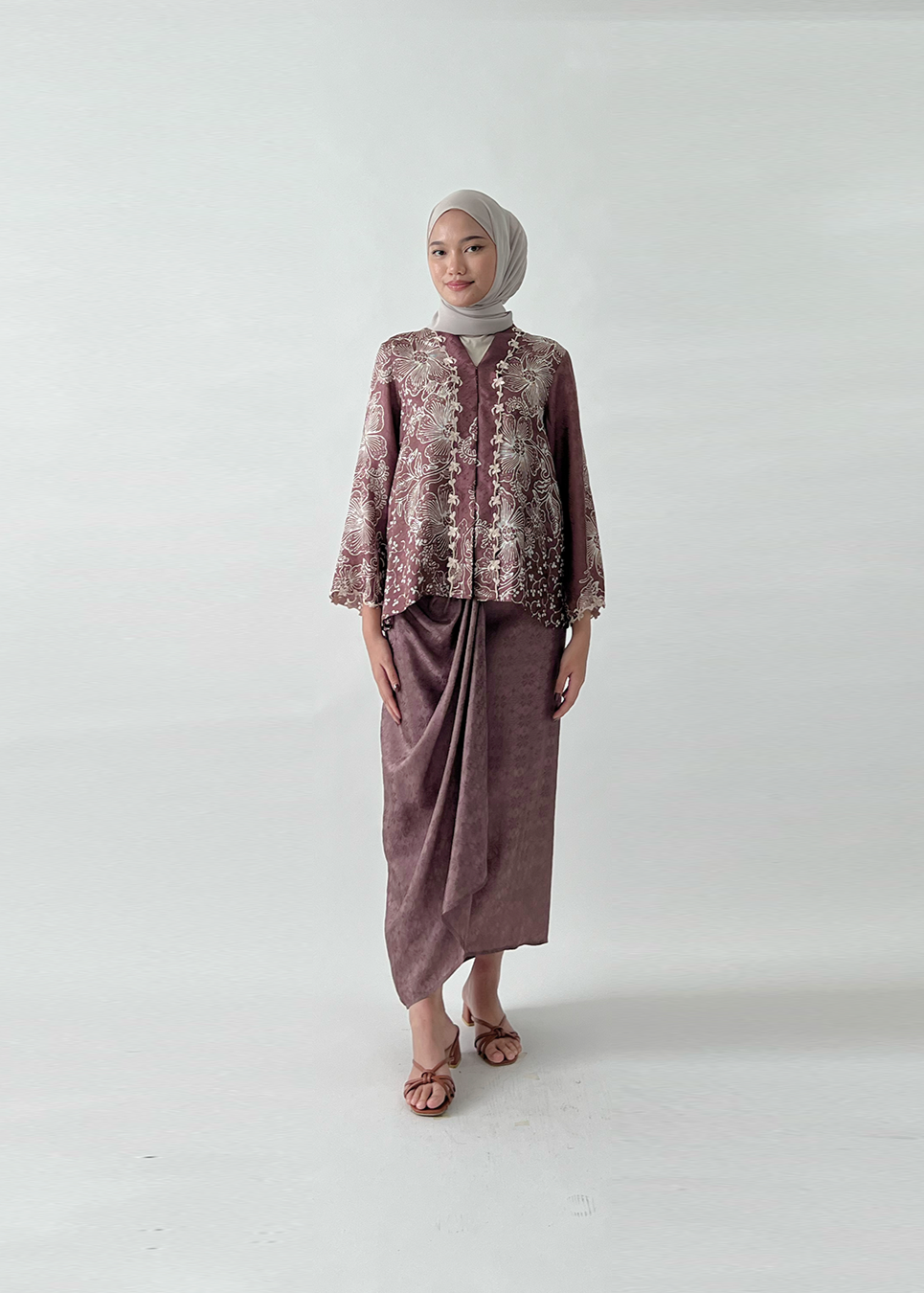 Kurung Moden WARDAH PENDEK (05-308 BRW)