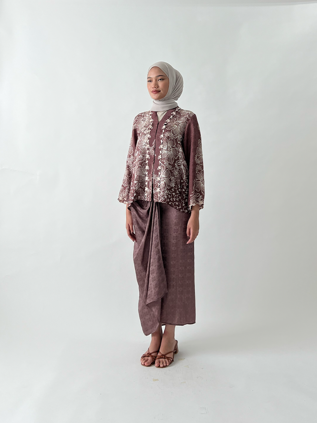 Kurung Moden WARDAH PENDEK (05-308 BRW)