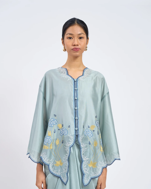 Aya II Cotton Top in Blue