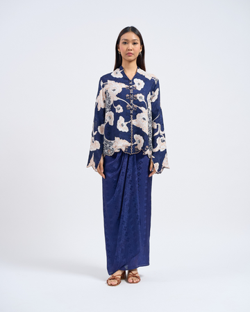 Delia Kurung Pendek in Blue
