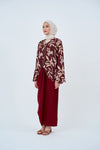 Delia Kurung Pendek in Maroon