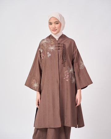 Jasmin Cotton Top in Brown
