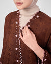 Malika Kurung Kimono in Brown