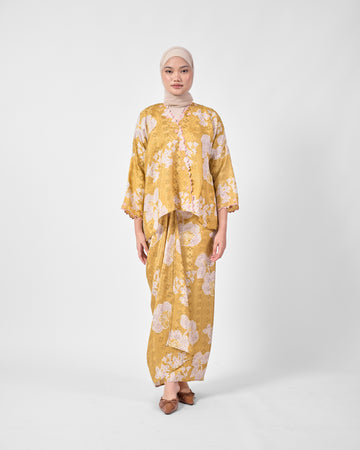 Malika Kurung Kimono in Yellow