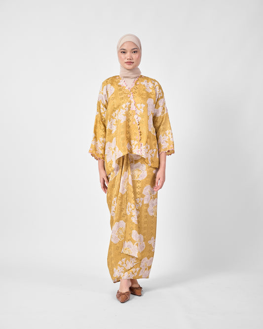 Malika Kurung Kimono in Yellow