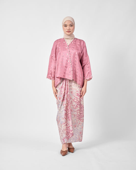 Malika Kurung Kimono in Pink