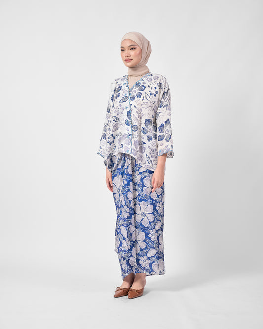 Malika Kurung Kimono in White
