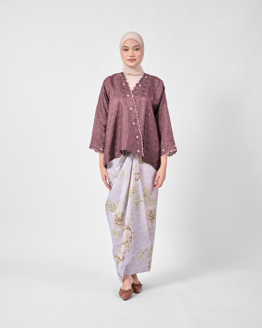 Malika Kurung Kimono in Brown