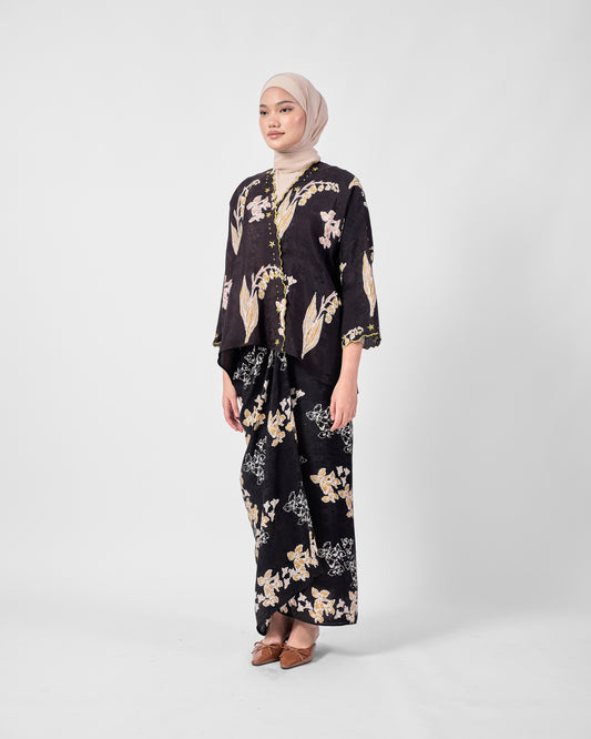 Malika Kurung Kimono in Grey