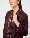 Juwita Kebaya Pendek in Burgundy