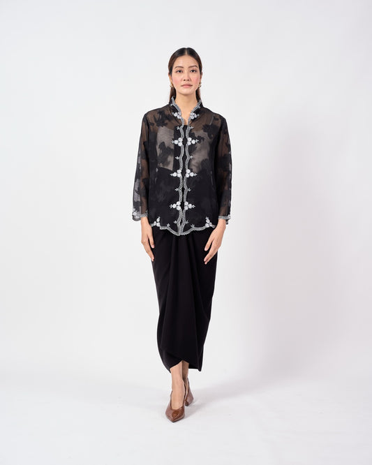 Alana Cotton Top in Black