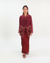 Aya III Cotton Top in Maroon