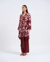 Aria Kurung Panjang in Maroon