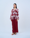 Airis Kebaya Pendek in Maroon