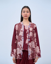 Airis Kebaya Pendek in Maroon