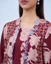Airis Kebaya Pendek in Maroon