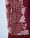 Airis Kebaya Pendek in Maroon