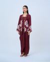 Airis Kebaya Pendek in Maroon