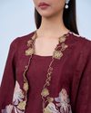 Airis Kebaya Pendek in Maroon