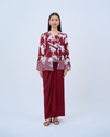 Airis Kebaya Pendek in Maroon