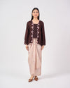 Airis Kebaya Pendek in Burgundy