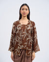 Airis Kebaya Pendek in Brown