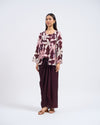 Airis Kebaya Pendek in Burgundy