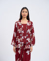 Airis Kebaya Pendek in Maroon