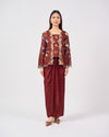 Airis Kebaya Pendek in Maroon
