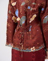 Airis Kebaya Pendek in Maroon