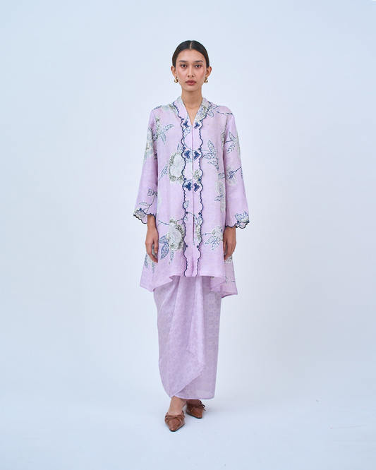 Aria Kurung Panjang in Purple
