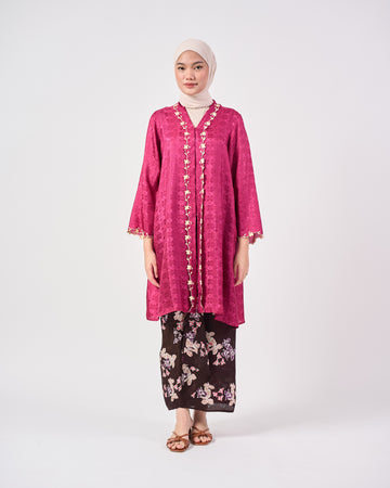 Aria kurung Panjang in Purple