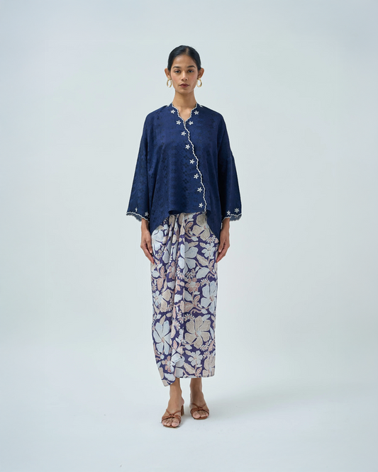 Malika Kurung Kimono in Blue