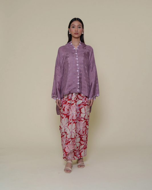 Maya Kurung Kimono in Purple
