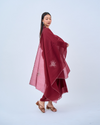 Laras Sutra II Cotton Set  in Maroon