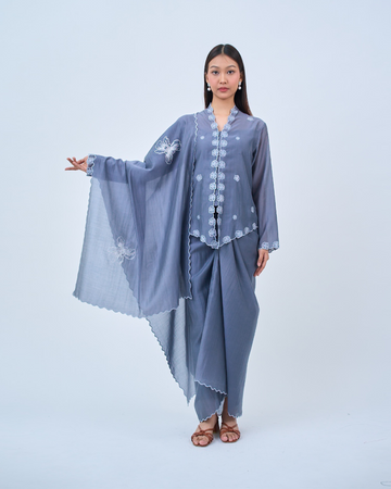 Laras Sutra II Cotton Set  in Blue