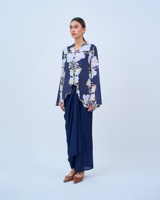 Delia Kurung Pendek in Blue