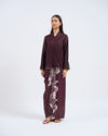 Delia Kurung Pendek in Maroon