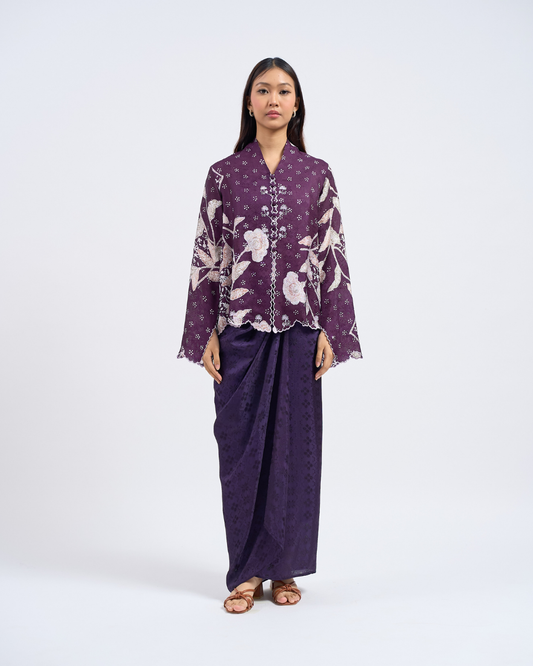 Delia Kurung Pendek in Purple