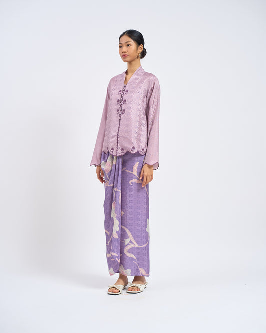 Delia Kurung Pendek  in Purple
