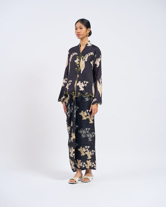 Delia Kurung Pendek in Grey