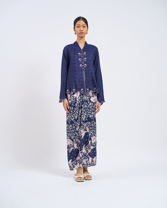 Delia Kurung Pendek in Blue