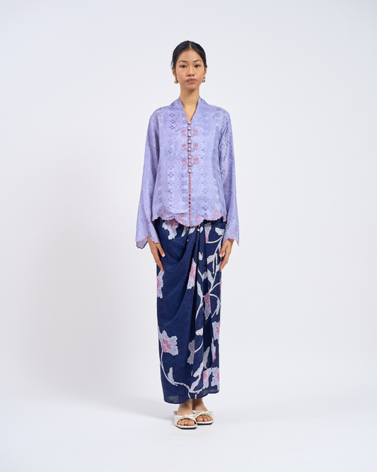 Delia Kurung Pendek in Blue