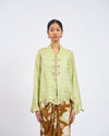 Delia Kurung Pendek  in Green