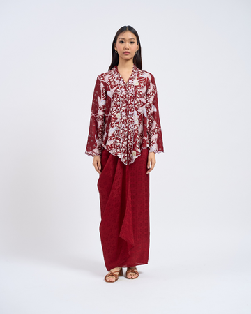 Juwita Kebaya Pendek in Maroon