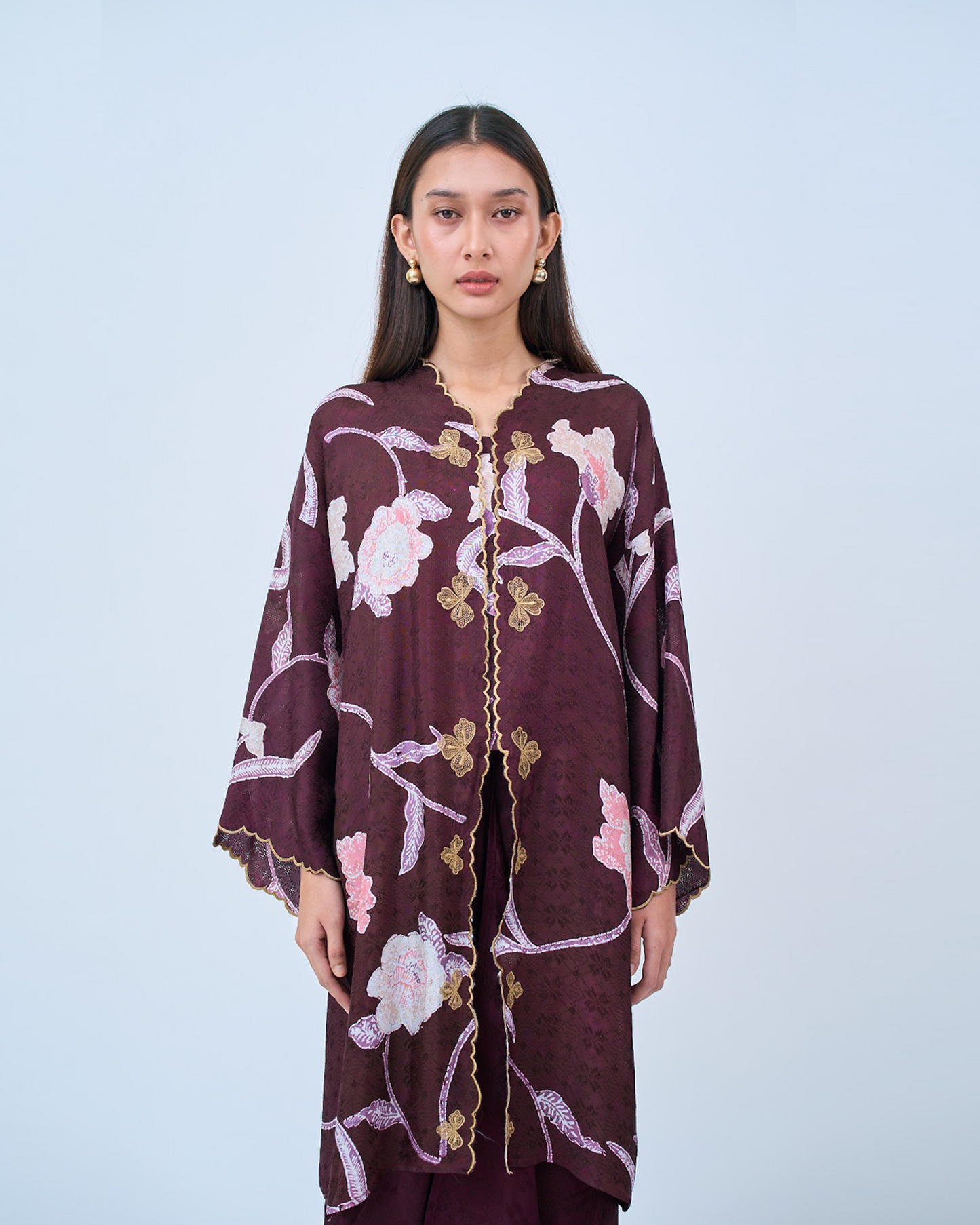 Khadeeja Kebarung in Burgundy