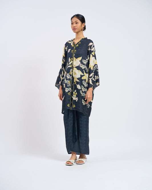 Khadeeja Kebaya Labuh in Grey