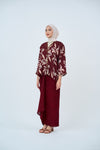Malika Kurung Kimono in Maroon